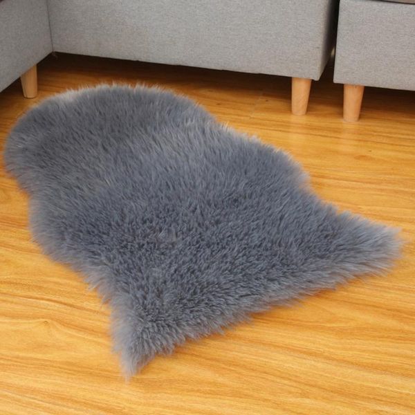 

carpets plush carpet mats faux sheepskin rug fluffy mat bedroom sofa bed hairy shaggy floor non slip decoration rugs