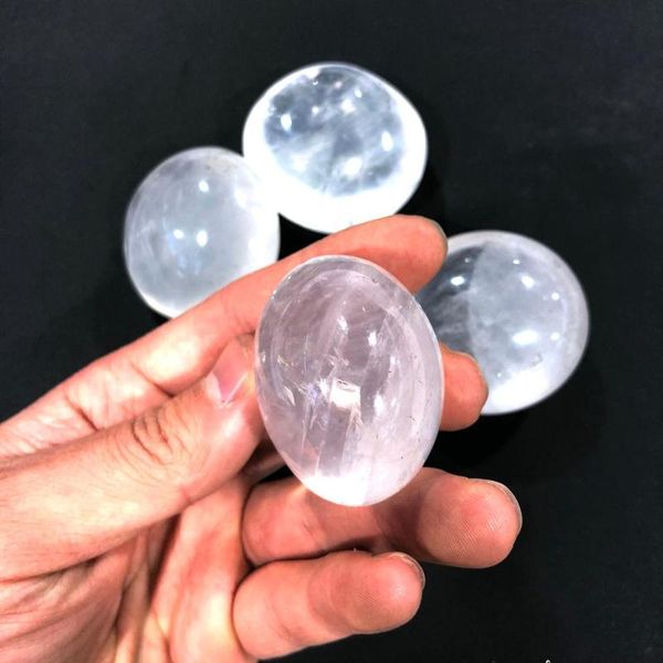 

mail natural white crystal play rough oval massage handle piece accessories for men and women decorative objects & figurines