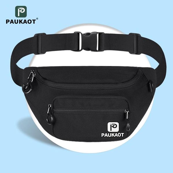 

waist bags paukaotultra-thin pocket belt bag bum hip man women waterproof portable outdoor sports small fanny pack