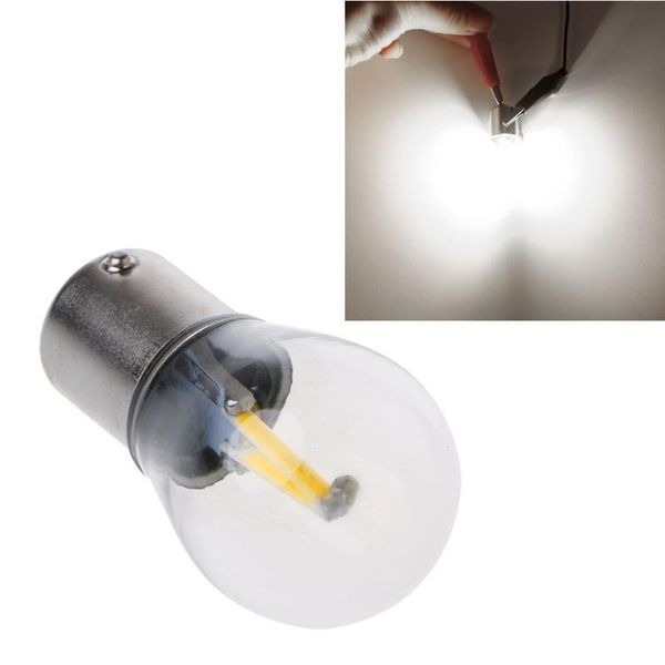 

car headlights hngchoige dc12v 1156 p21w ba15s lamp led cob light running white 2021-m20