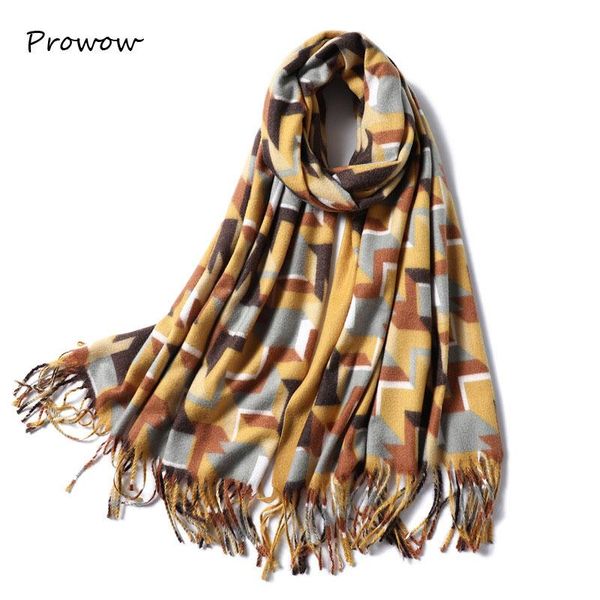 

scarves arrival geometric printed plain cashmere with tassel women winter thick warm wool scarf shawl wrap d089, Blue;gray