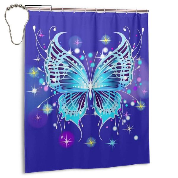 

shower curtains butterfly waterproof polyester nordic home decoration bath fairy room bathroom decor