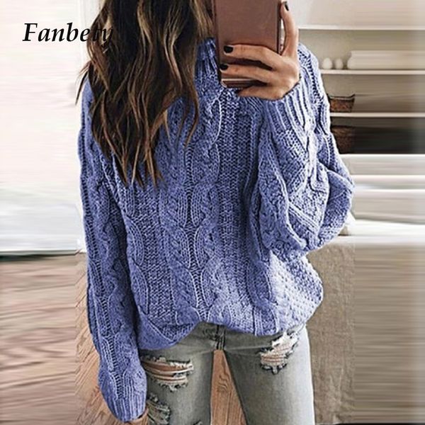 

casual dresses women solid turtleneck twist knitted sweaters autumn winter long sleeve pullovers female streetwear jumpers cg, Black;gray