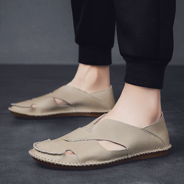 

slippers summer men's sandals casual shoes fashion trend beach p4zp, Black