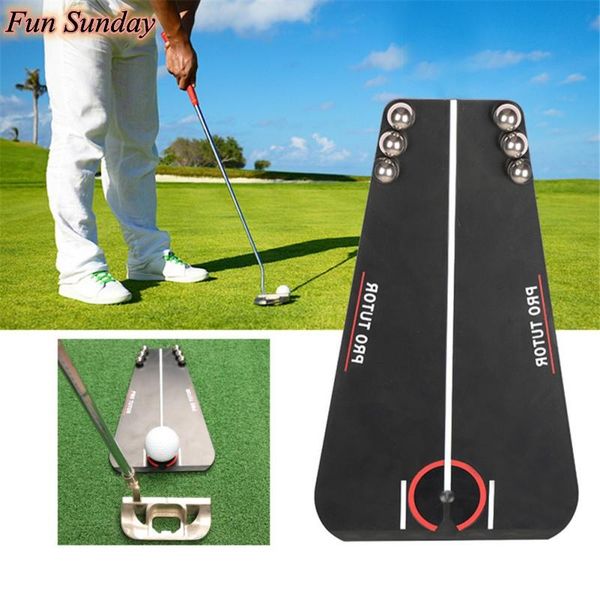 

golf training aids putting mirror alignment portable aid indoor & outdoor tutor hq