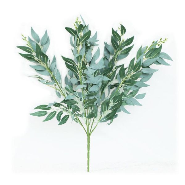 

foliage fake leaf home party plants silk wedding wreath 53cm artificial decorative flowers & wreaths