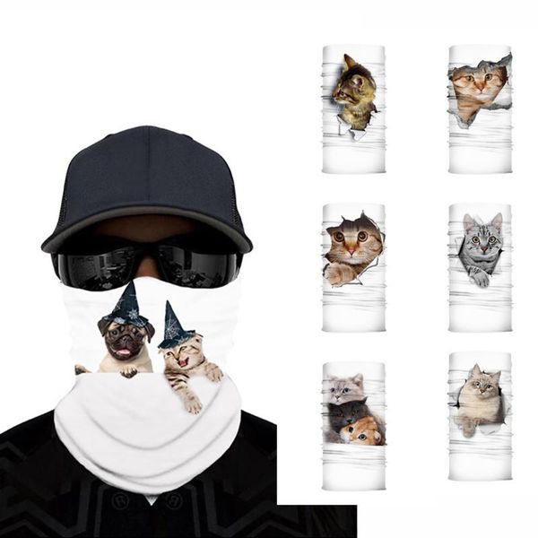 

scarves 3d bandana scarf dust-proof mouth protection hiking neck gaiters outdoor magic seamless tubular, Blue;gray