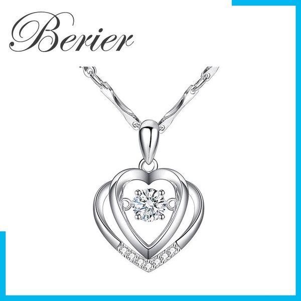

chains fashion cute pendant necklace for women statement jewelry gifts wholesale drop, Silver