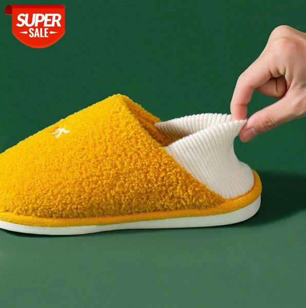 

cotton slippers female bag root home indoor couple bedroom non-slip soft bottom warm confinement shoes #uk7r
