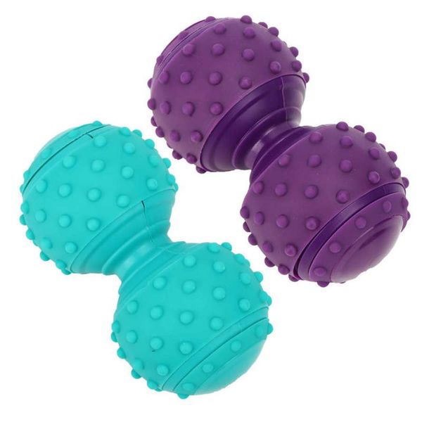 

fitness balls peanut shape massage yoga ball fda silica gel relieve body stress foot spiky muscle massager