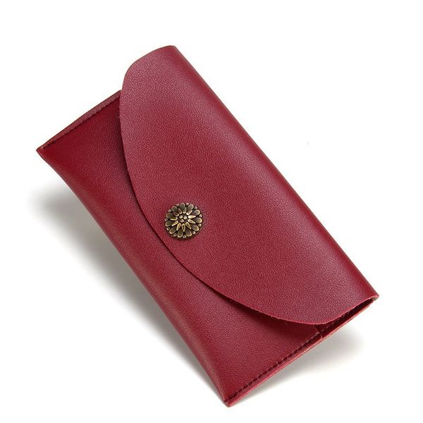 

designer handbags women's ultra thin long handbag certificate large banknote leisure round buckle wallet generation