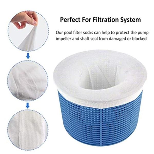 

pool & accessories 10/20pcs skimmer socks nylon swimming filter storage for baskets fine mesh cleans inground above ground supply