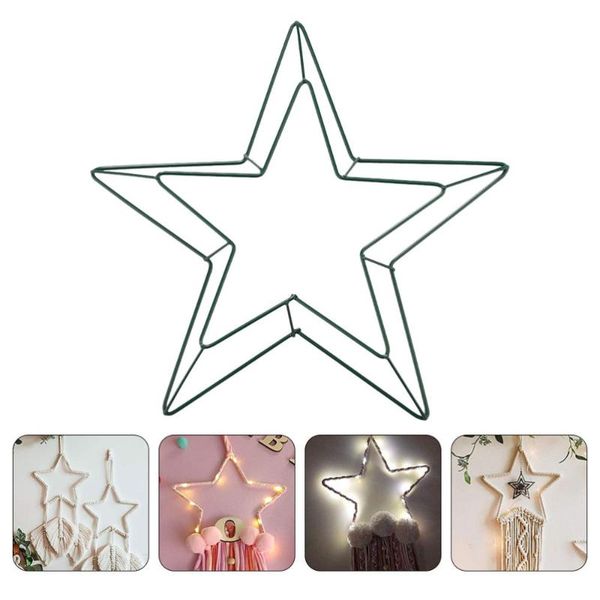

decorative flowers & wreaths 1pc wreath iron ring unique star shape frame wire