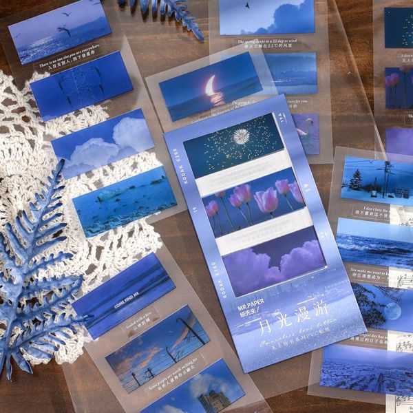 

gift wrap 4models 5 sheets pvc sticker ownerless love letter series ins landscape hand account diyÂ source material decoration