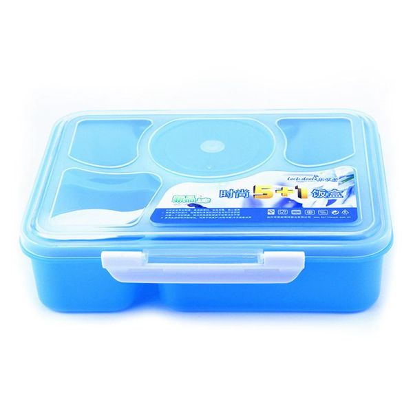 

dinnerware sets 5 grid microwave bento lunch box picnic fruit container storage for kids office worker drop xnc