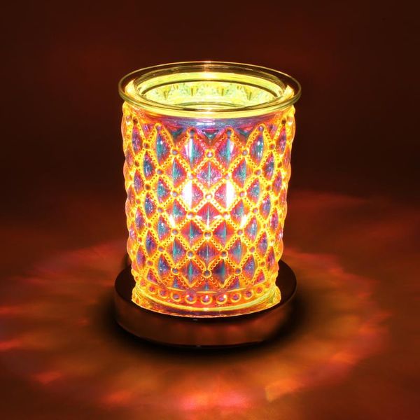 

fragrance lamps aroma electric wax melt incense burner 3d touch firework lamp night light tart diffuser warmer