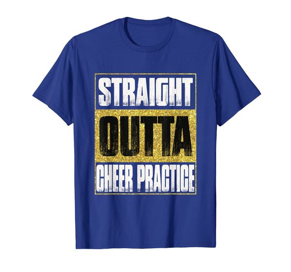 

straight outta cheer practice tshirt, White;black
