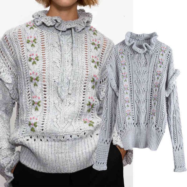 

tank female folding decorative fall lace up thicken nightgown girl long loose sweater pullovers, White