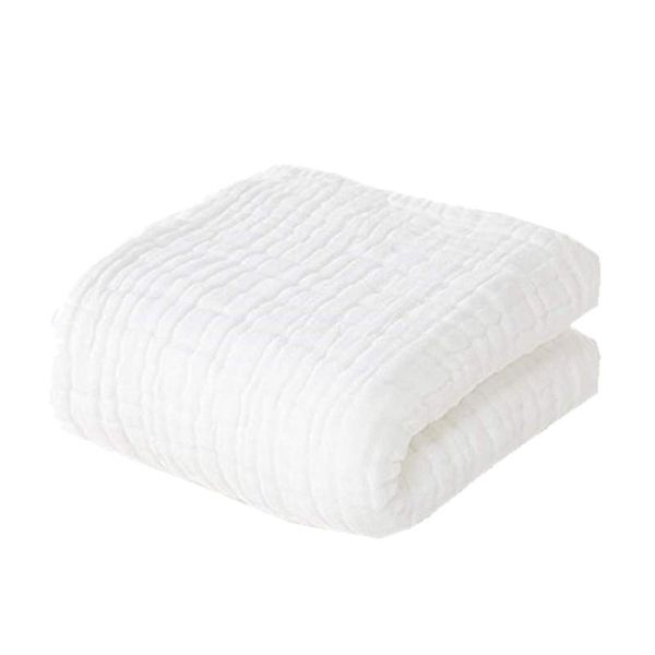 

towels & robes baby bath muslin washcloths,super soft and absorbent 6 layers 100% natural cotton gauze for sensitive skin babies wh