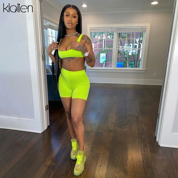 

pants high street casual summer women and shorts two piece set skinny elastic solid fitness tracksuit activewear outfit, White