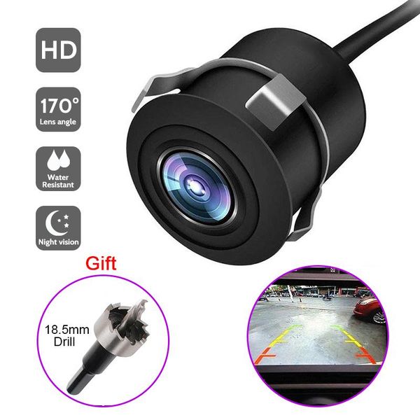 

wide angle car reverse camera hd night vision rear view backup parking camcorder highly waterproof reversing monitor cameras& sensors