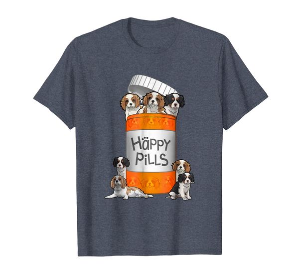 

Cavalier King Charles Spaniel Happy Pills T-shirt, Mainly pictures