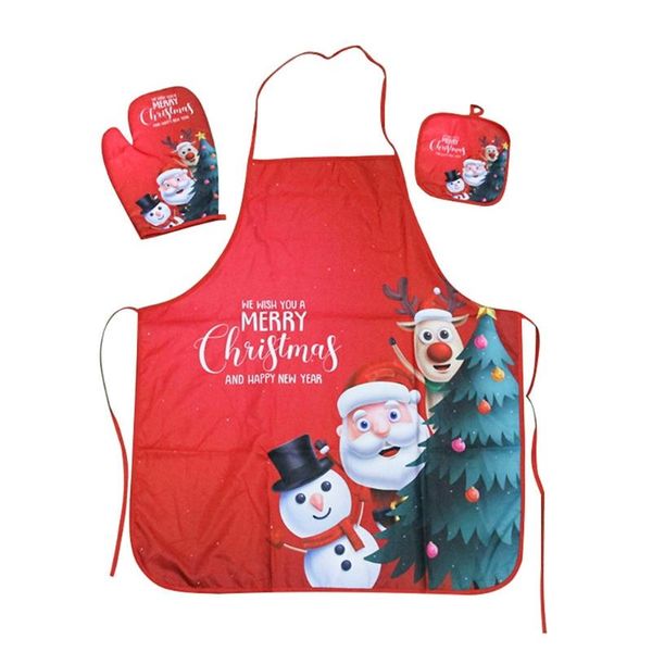 

aprons christmas sleeveless cloth apron kit ladies baking kitchen men cafe