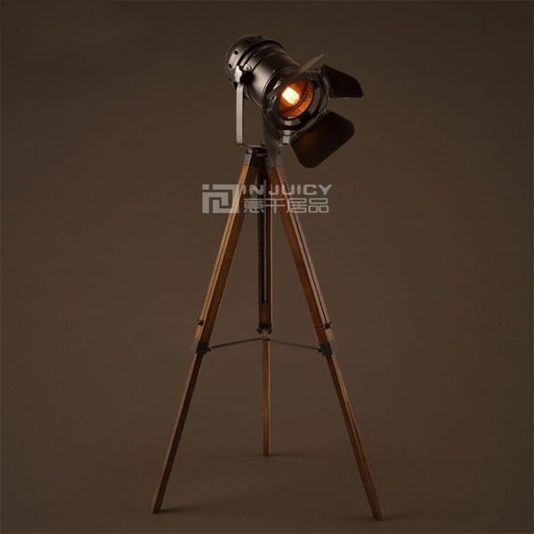 

floor lamps vintage e27 led iron wood bedroom living room loft corridor bar adjustable lamp light gift decor