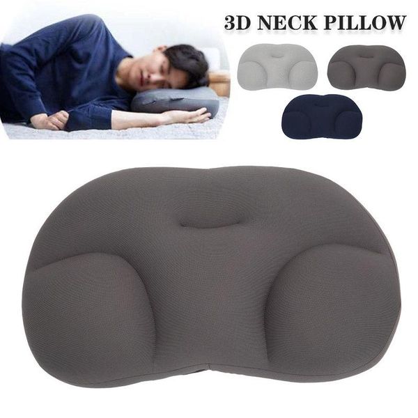 

pillow 3d neck creative head rest deep sleep air cushion pressure relief pillows washable pillowcase home textile