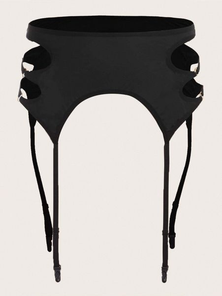 

plus cut-out garter e4hm#, Black;white