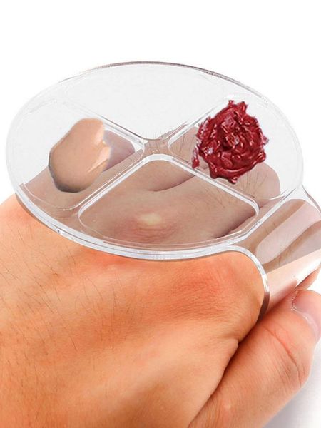 

eyebrow tools & stencils acrylic clear makeup cream mixing palette foundation eyeshadow paint nail art manicure for women