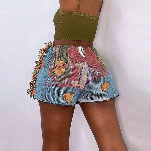 

women's shorts summer fashion y2k print women casual stretchy thin page quaste hipster vintage party club streetwear 2021 ter, White;black