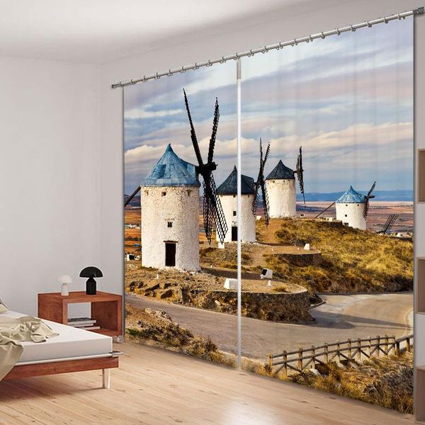 

different pos printing blackout curtains living room or el drapes cortians sunshade window curtain 3d &