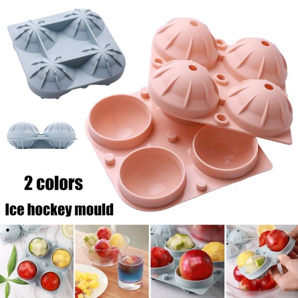 

baking moulds est ice ball maker 4 grid odourless food grade silicone mold tray housewares