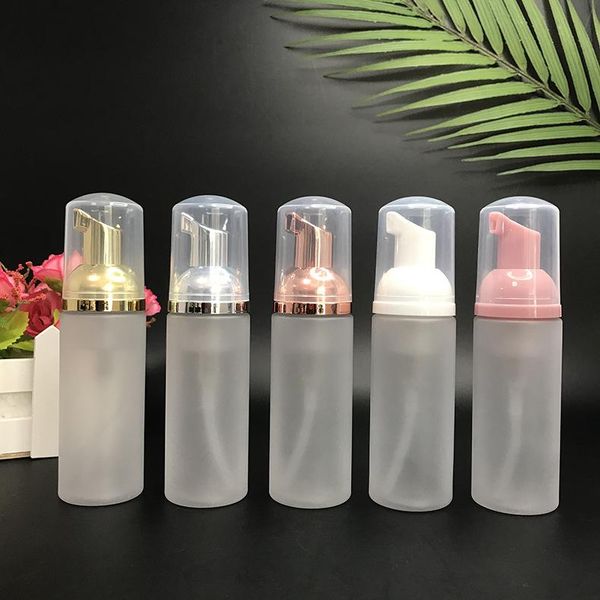 

storage bottles & jars 300 x 50ml/1.7oz clear frosted plastic foam pump refillable empty cosmetic bottle lash cleanser soap dispenser shampo