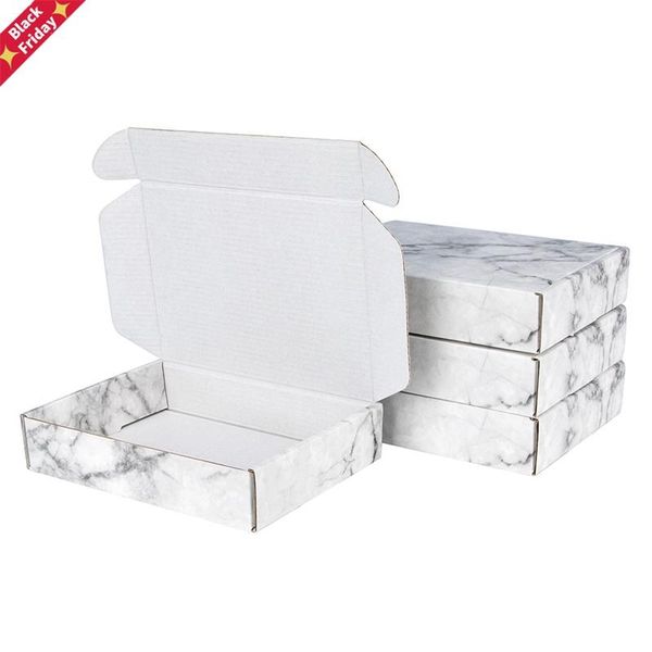 

5pcs/10pcs/marble gift carton festival party multi color spot corrugated packing wig box supports custom size and printed logo wrap