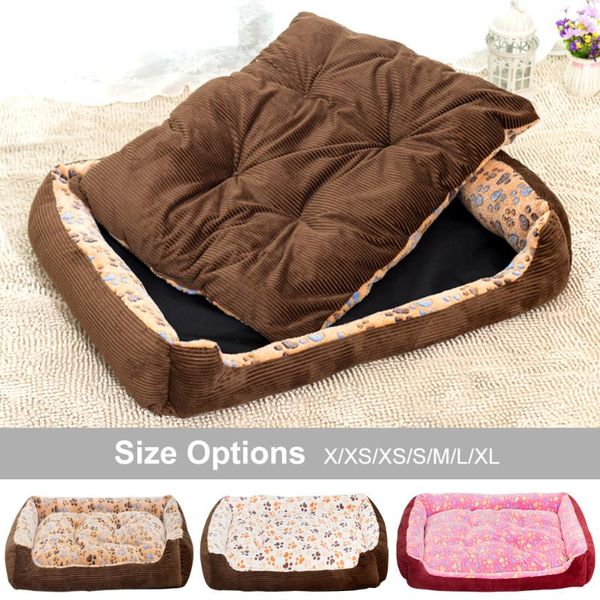 

kennels & pens xxs-xl puppy kitten sleeping bed winter warm pet dog nest pad pets kennel sofa mats pads for small medium large dogs cats