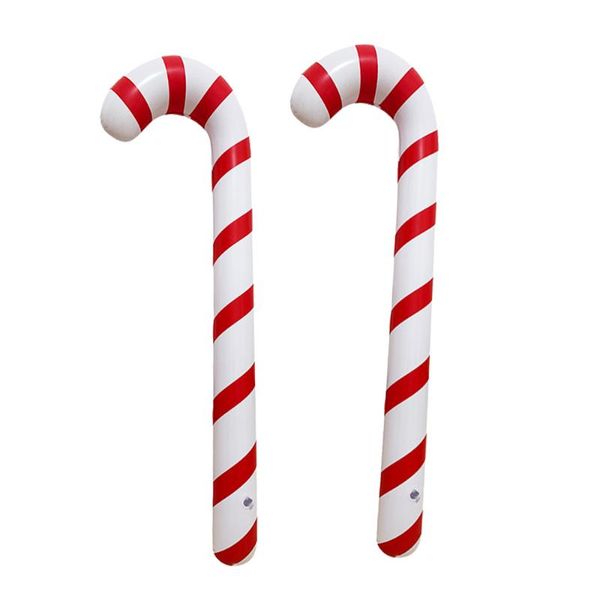 

inflatable santa claus walking stick christmas party household xmas tree hanging ornaments for children year toy decoration