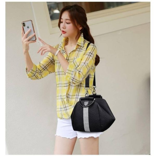

storage bags women beautiful two belt bag