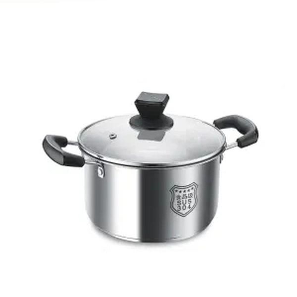 

pans stainless steel soup pot thickened milk small gas stove induction cooker general household double bottom