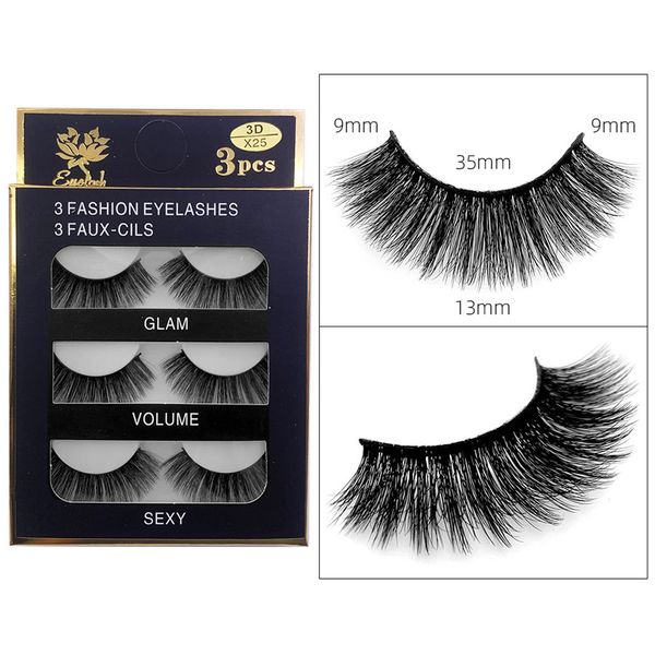 

soft light thick 3d mink false eyelashes extensions natural long messy crisscross reusable hand made fake lashes makeup accessory for eyes d