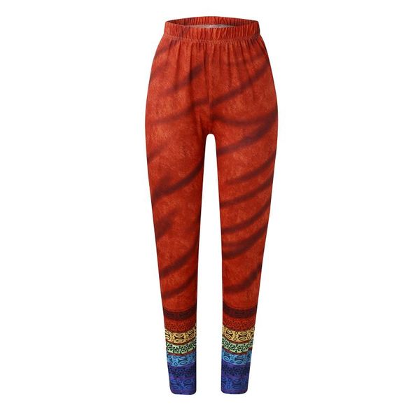 

yoga outfit legging women print pants plus size casual high waist sport lady straight