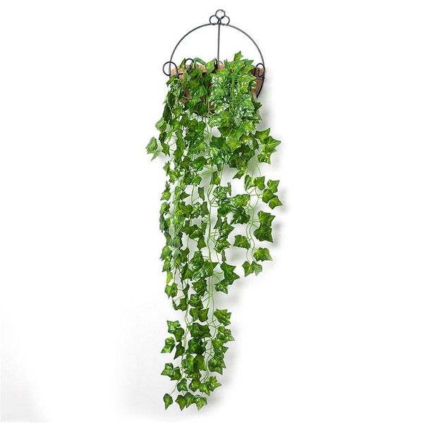 

storage baskets metal wall mounted planter basket with artificial leaves decorative coconut liner plant holder for home cafe 25.5cm hyd88