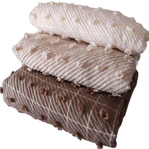 

scarves 1pcs women pleated grid shawls winter plaid scarf pom ball beggar style pashmina, Blue;gray