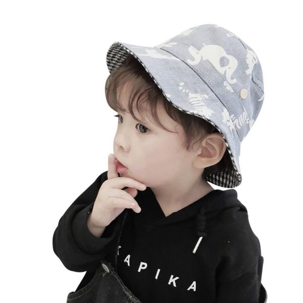 

caps & hats adjustable baby hat summer sunhat print cartoon cute prevent ultraviolet ray for boy girls, Yellow