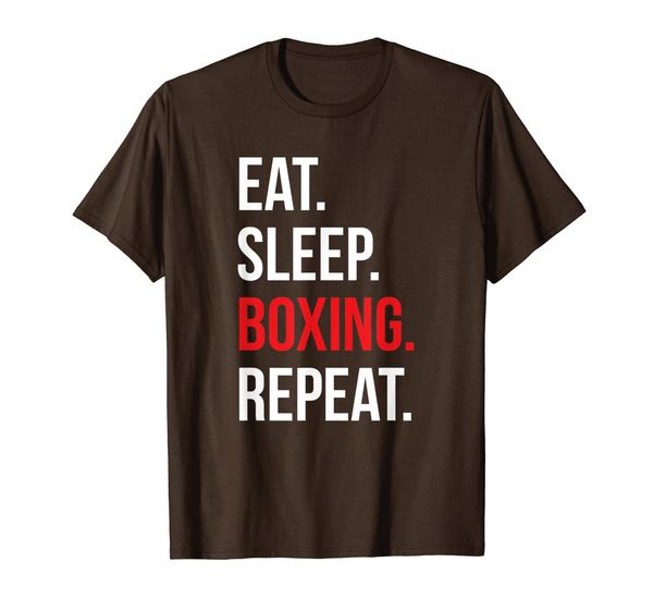 

eat sleep boxing repeat - funny punching bag boxing apparel, White;black