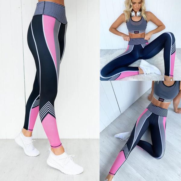 

women's leggings big strength size women casual compression fitness ladies workout high waist long trousers, Black