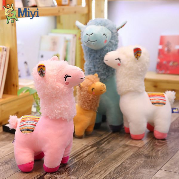 

cute squint alpaca plush toy lamb grab doll children's gift