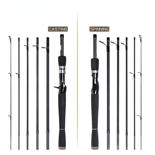 

boat fishing rods catch.u carbon fiber rod multi-section ultra-short 2.1-2.7m spinning/casting for ocean beach river stream