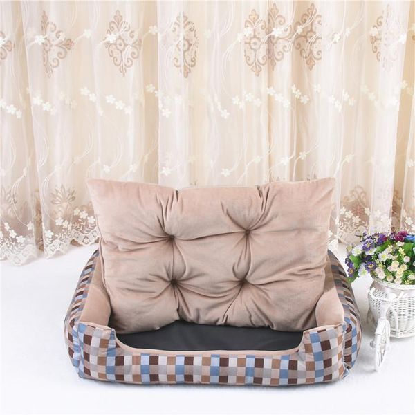 

pet bed warm cat house soft washable for dog winter waterproof kennel baskets puppy cotton mat kennels & pens
